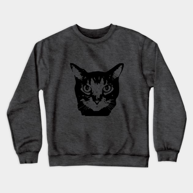 Punk Rock Cat - black Crewneck Sweatshirt by NickiPostsStuff